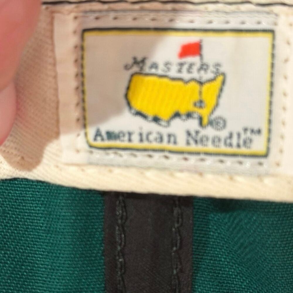 Rare Vtg American Needle Augusta National Caddie Hat Unmarked Masters Green ANGC - Picture 7 of 7